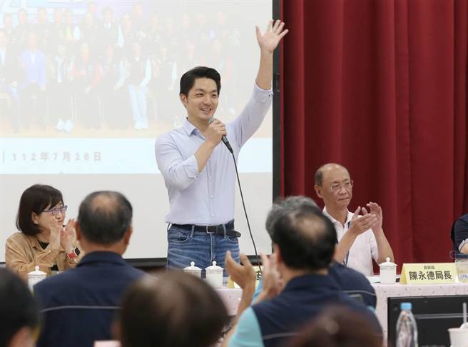 台北市长蒋万安26日出席文山区里长座谈会。（王英豪摄）
