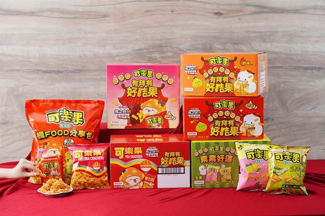 联华食品旗下可乐果、卡廸那与《枫之谷M》联名推中元节限定拜拜箱，99元起。（联华食品提供／朱世凯台北传真）