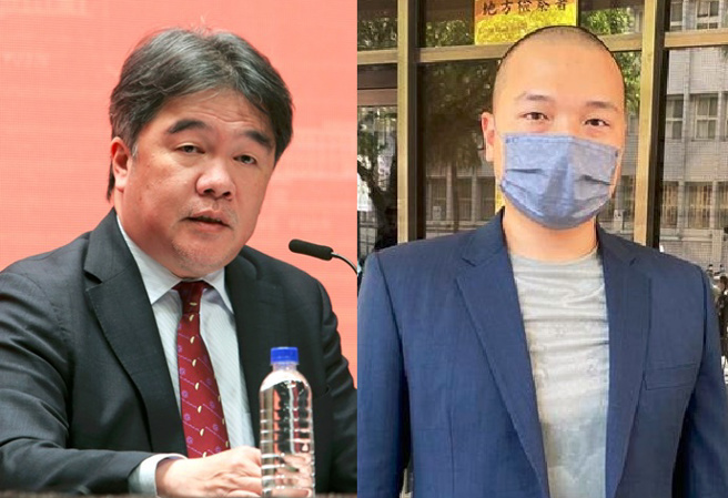 王必胜(左)为拿别人受伤过往做文章向杨植斗(右)致歉。（示意图／资料照合成／黄世麒、林伟信摄）