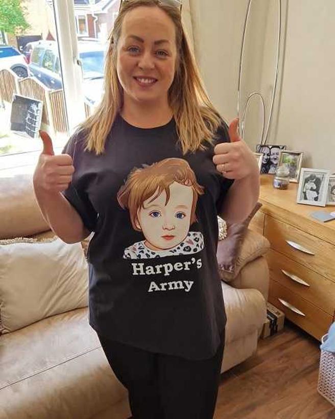 女婴正在积极进行治疗。（图／翻摄自Harper’s Army22脸书）