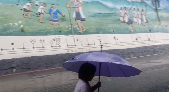 杜苏芮颱风在高雄山区降下最大雨量。（撷取自陈其迈脸书/资料照片）