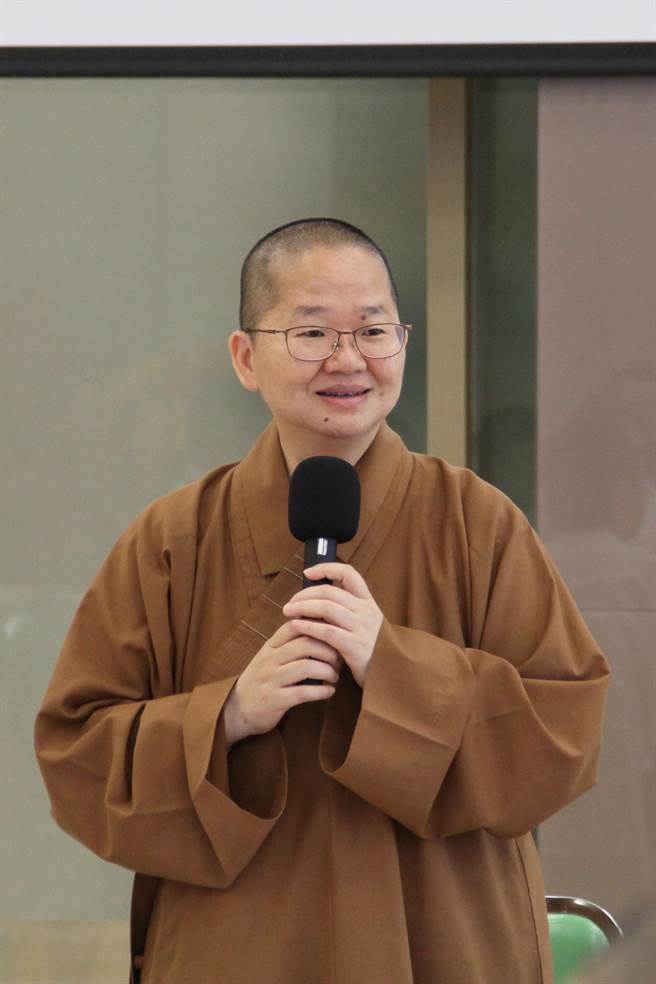 佛陀紀念館館長如常法師表示，此次與海洋科技博物館締結友好，是打破界線，達到了跨界跨領域的交流。（佛光山提供／林雅惠高雄傳真）