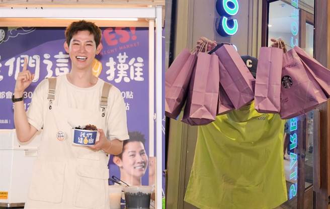 夏和熙豪氣買下店內所有BLACKPINK聯名杯。（三立提供、摘自臉書）