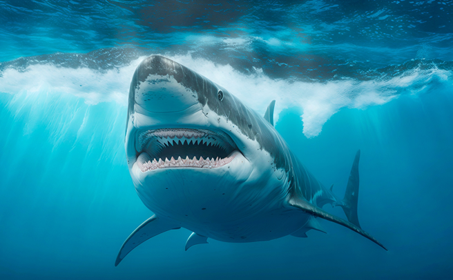 不少毒枭为了躲避查缉，将毒品扔进美国佛州附近海域，导致鲨鱼误食而出现奇怪的举动。(示意图/达志影像)