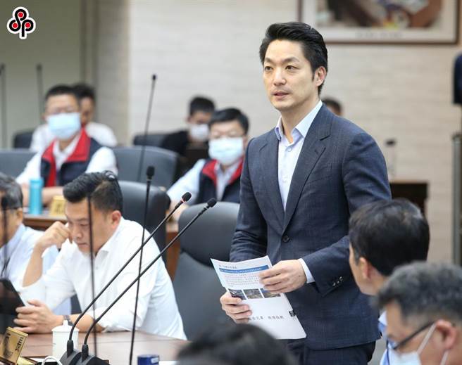 台北市长蒋万安28日出席北市府交通会报 。（王英豪摄）