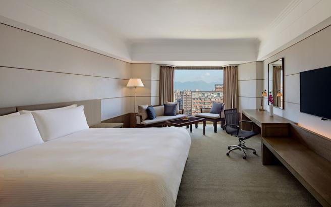 豪華客房房型。（台北晶華酒店提供）