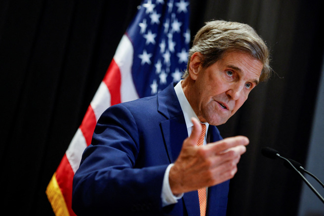 美國氣候特使凱瑞（John Kerry）。（圖／路透社）