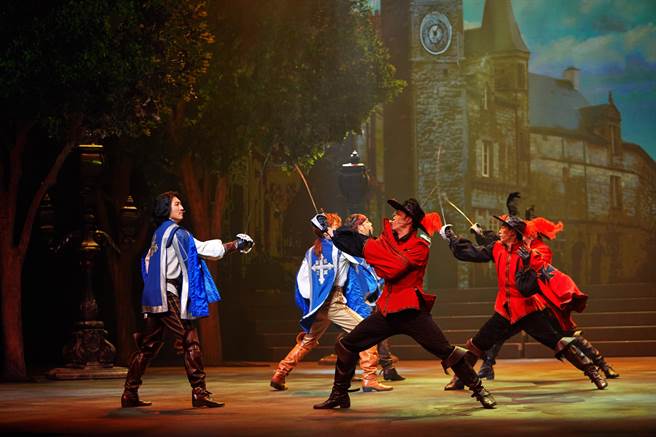 韩国音乐剧《三剑客》的舞台震撼场面，8月18至20日将在台中歌剧院震撼登场。（台中国家歌剧院提供／陈淑芬台中传真）