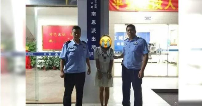 大陆一名男子男扮女装站街招揽寻芳客，后被当地警方逮捕。（图／翻摄自微博／陕西新闻广播）