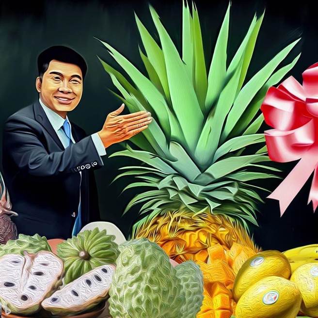 台东县长饶庆铃透过ChatGPT撰文祝贺陈吉仲接任农业部长，配图则为Bing Image Creator产出，仅花费1分钟时间，「假祝贺真开酸」意味浓。（摘自饶庆铃脸书／萧嘉蕙台东传真）