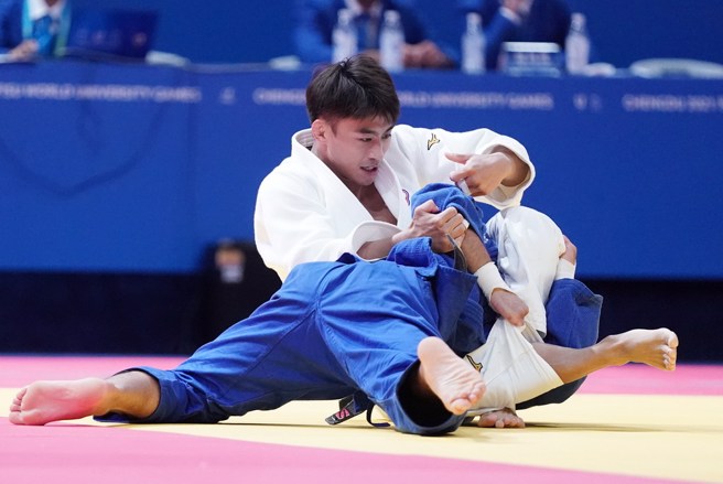 杨勇纬闯进柔道男子60公斤级金牌战。(大专体总提供)