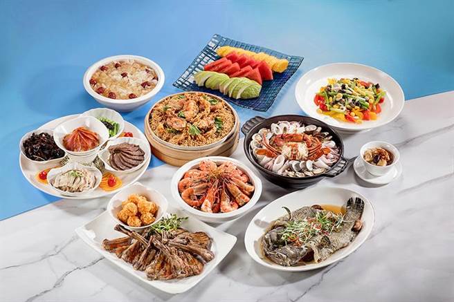 台中震大金郁金香酒店推出「震爸气养生桌宴」。（业者提供／陈淑娥台中传真）