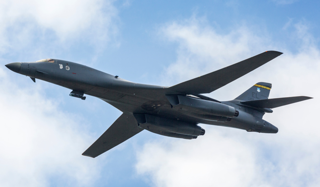 美國空軍B-1「槍騎兵」（Lancer）轟炸機。（達志影像/Shutterstock）