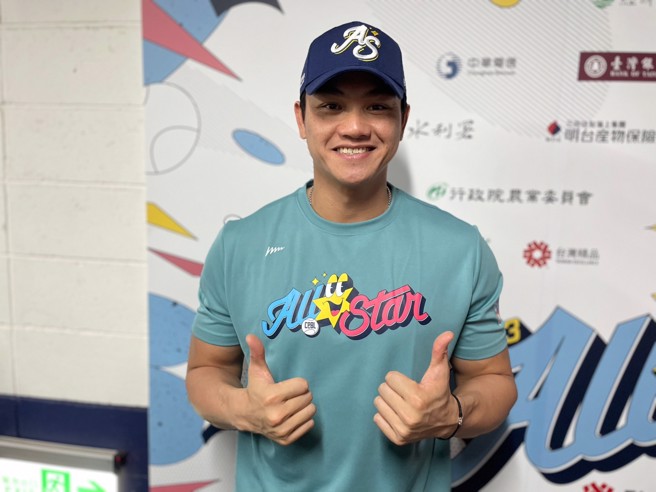 富邦悍將江少慶。（毛琬婷攝）