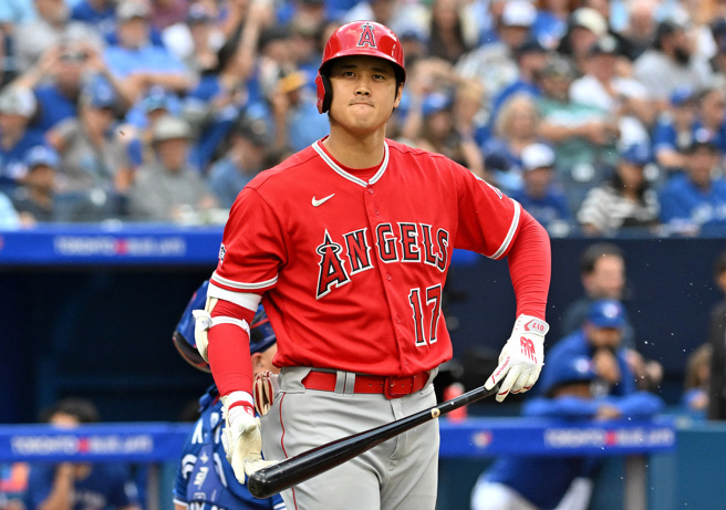 大谷翔平2度被敬遠保送。（路透）