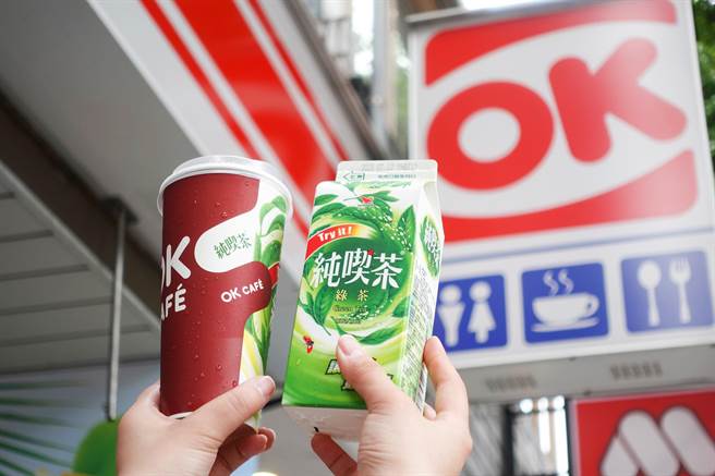 OKmart与纯吃茶首度携手推「醇奶茶」，限时享8折。（OKmart提供／朱世凯台北传真）