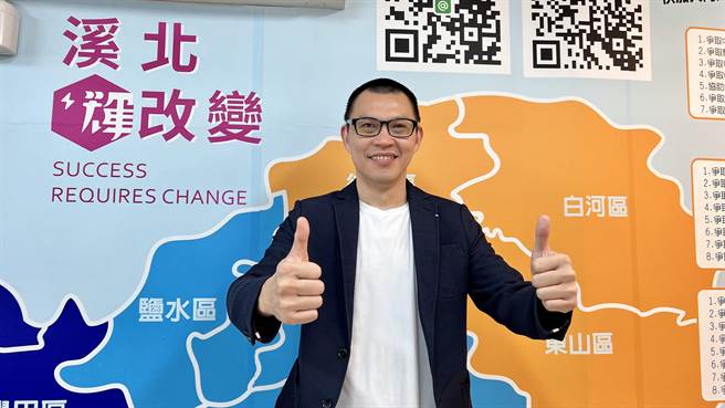 初试啼声的周宏昌，现年46岁，台大公卫系毕业，目前是一家生技公司的执行长，形象清晰。（张毓翎摄）