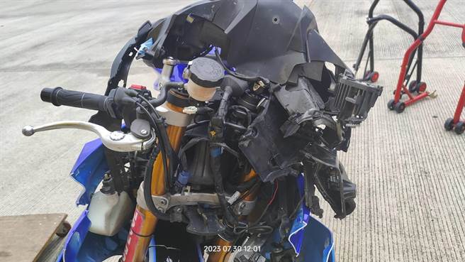 台中市丽宝赛车场31日发生憾事，男子参加车聚活动，骑乘重机自撞身亡。（民眾提供）