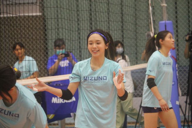 女排队长廖苡任担任世大运进场掌旗官（中央社资料照）