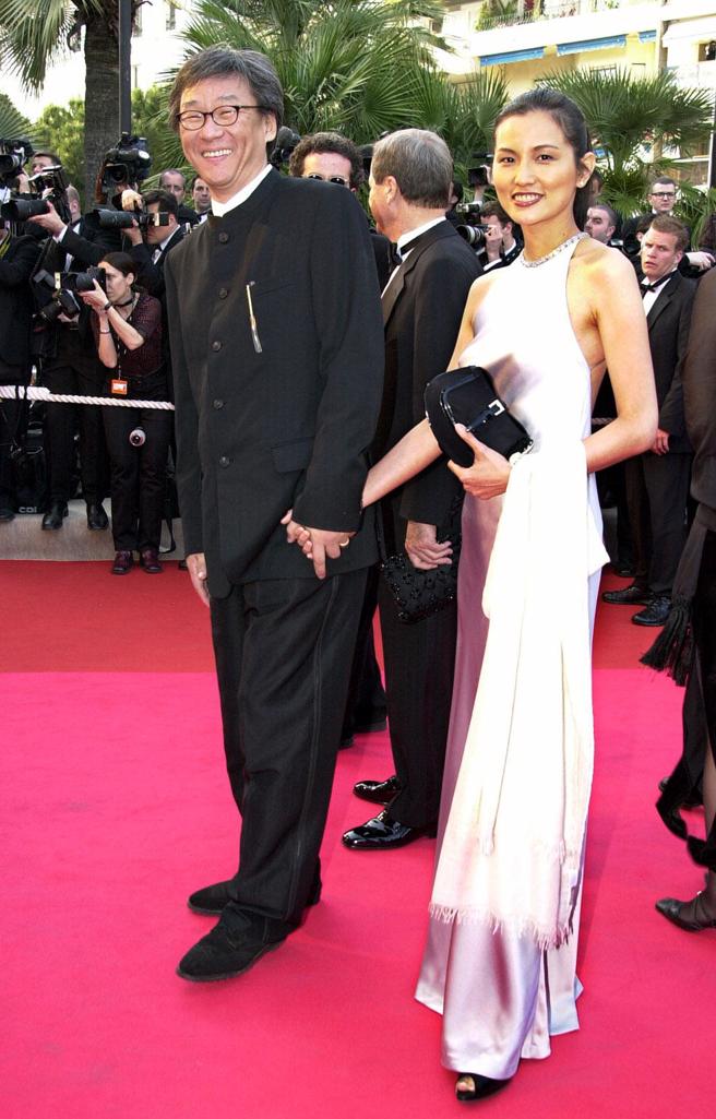 导演杨德昌曾带着老婆彭铠立走坎城红毯。（图／中时资料照）