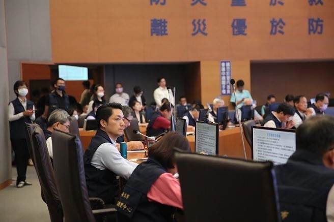 台北市長蔣萬安31日召開防颱整備會議。（台北市政府提供／劉彥宜台北傳真）