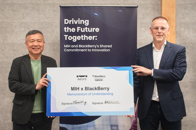 MIH联盟携手BlackBerry 推进下世代电动车开发。(品牌提供)