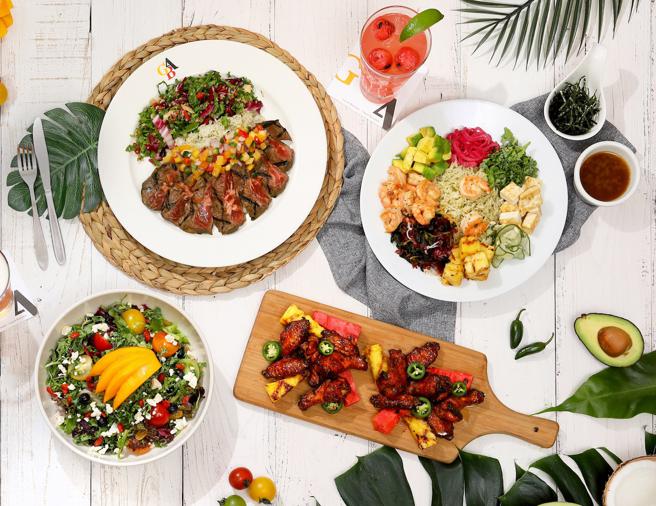 新光三越台北南西店、台北信義新天地A11 GBA吉比鮮釀餐廳夏季慶典套餐，推薦價2860元。 （新光三越提供）