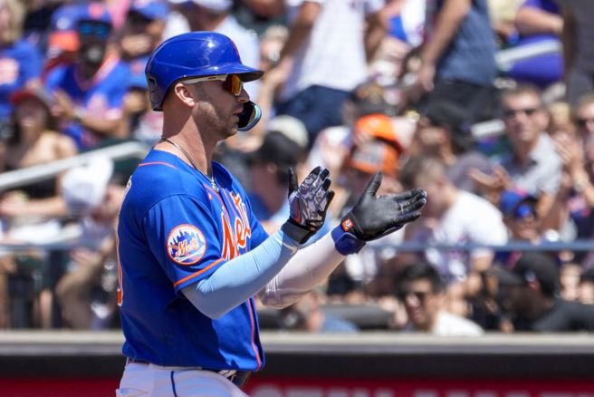 大都会一垒手阿隆索。（美联社）