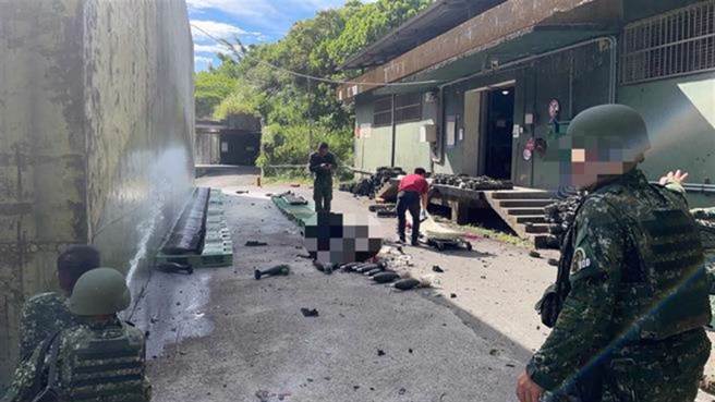 基隆弹药库迫炮弹爆炸9轻重伤，陆军：非作业纪律或人员所致。(中时资料库)