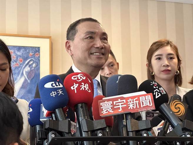 侯友宜近日訪日，此為在日本受訪畫面（資料照／張薷攝）