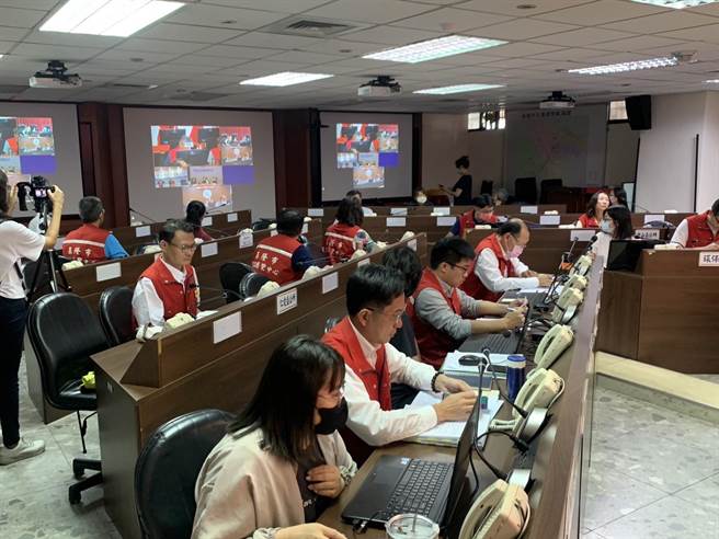 基隆市政府各局處均表示已做好防颱應變。（徐佑昇攝）