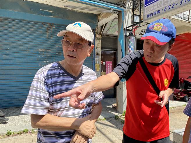 居民發現台灣固網申請挖地並埋設大量管線，懷疑是要裝設基地台的機房。(于家麒攝)