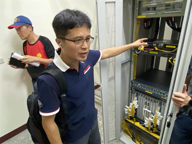 業者開放已接近完工的機房讓民眾檢視，並非大家口中的基地台機房。(于家麒攝)