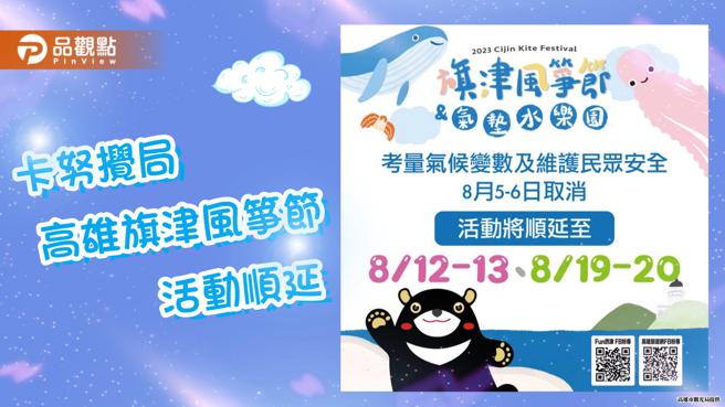 品观点｜卡努搅局周末天气不稳定  高雄旗津风筝节顺延办理（高雄市观光局提供）