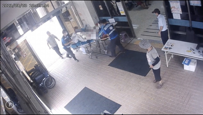 九鹏基地伤者的送医。（图／读者提供、谢佳潾屏东传真）