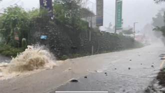 卡努颱風雨襲仁愛鄉 突宣布停班課、清境農場緊急閉園