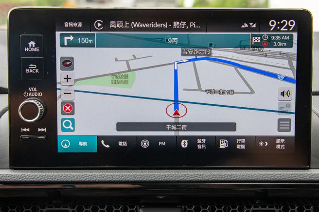 原廠地圖導航功能。（陳大任攝）