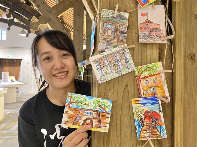 2023新北市兒童藝術節將於明(5)日正式開跑，淡水古蹟博物館也加入行列中，推出期間限定的「揮灑吧！多彩淡古」，主打微型系的寫生風格。(黃敬文翻攝)