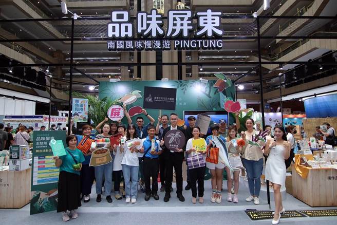 2023台灣美食展屏東館開幕。（屏縣府提供）