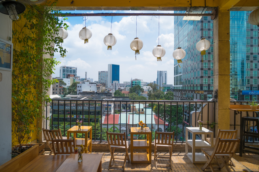 越南胡志明市咖啡店Sai Gon Oi。（圖／Shutterstock）
