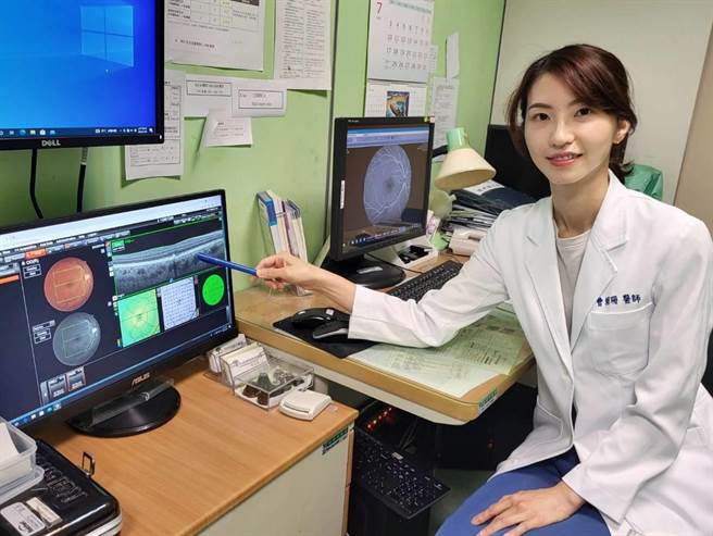 男子以为视力模糊是白内障造成，经检查后意外发现巨大脑瘤。（高市阮综合医院提供／杨舒婷高雄传真）