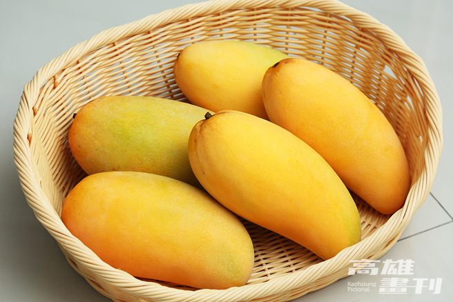 金煌芒果特色为果肉纤细、滋味浓郁且果核小，高雄产区遍及六龟、杉林、阿莲、田寮、桃源等。 (摄影/Carter)