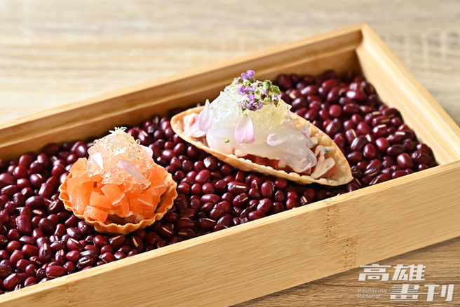 看似简单的开胃小点Amuse Bouche，主厨严选在地鲜蔬，以最关键的时长酝酿风味，创造食材的无限可能。(摄影/Carter)