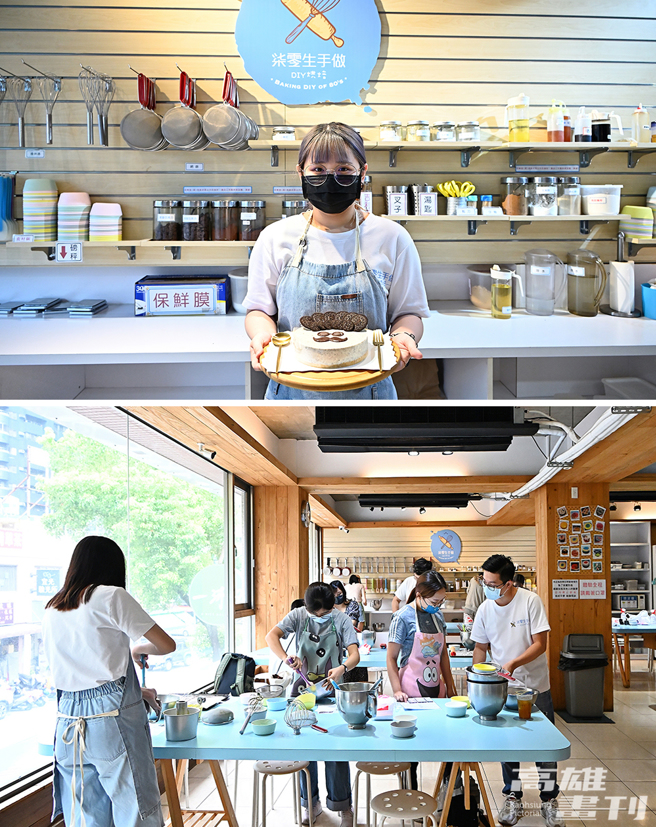 柒零生手做DIY烘焙提供体验空间而非教学教室。(摄影/Carter)