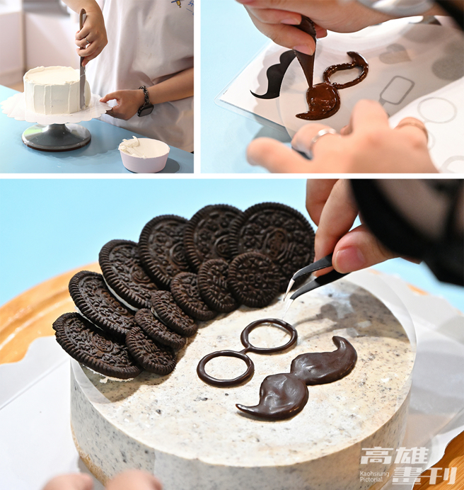 在搅拌、抹奶油过程或脑力激盪装饰蛋糕，能够享受到沉浸式的疗癒体验。(摄影/Carter)