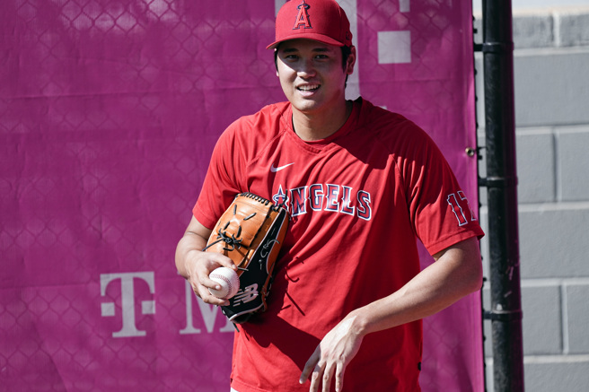 大谷翔平挑戰連2年單季10勝。（美聯社資料照）