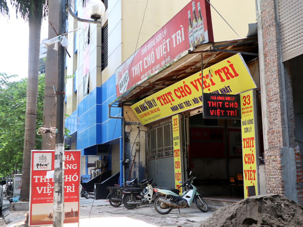 动保意识抬头，越南吃狗肉的风俗退烧，河内2018年关了300家狗肉店。图为狗肉店。（图／中央社）(photo:ChinaTimes)