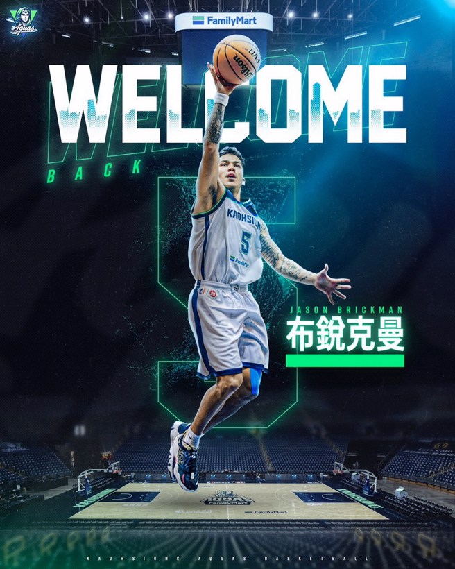 布銳克曼放話新球季目標絕對是冠軍。(高雄海神提供)