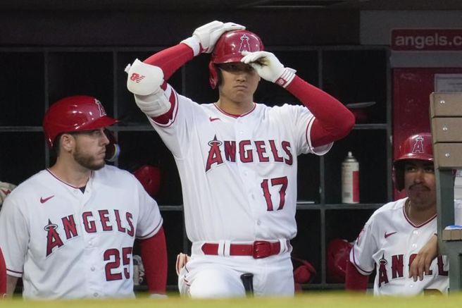 天使队球星大谷翔平季外将成为多队争取的目标。（美联社）