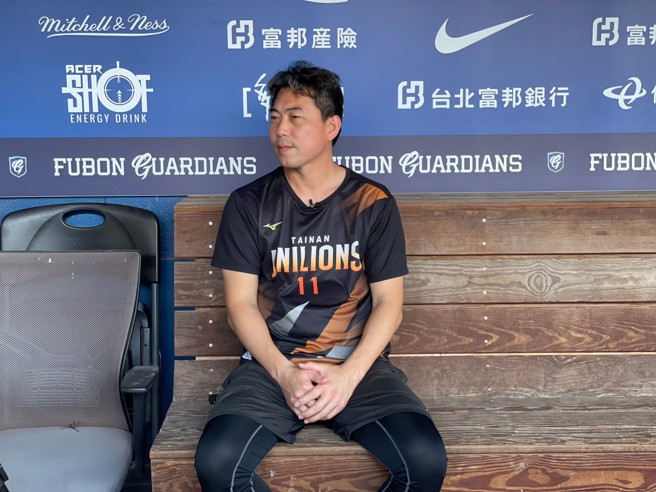 統一獅總教練林岳平。（毛琬婷攝）